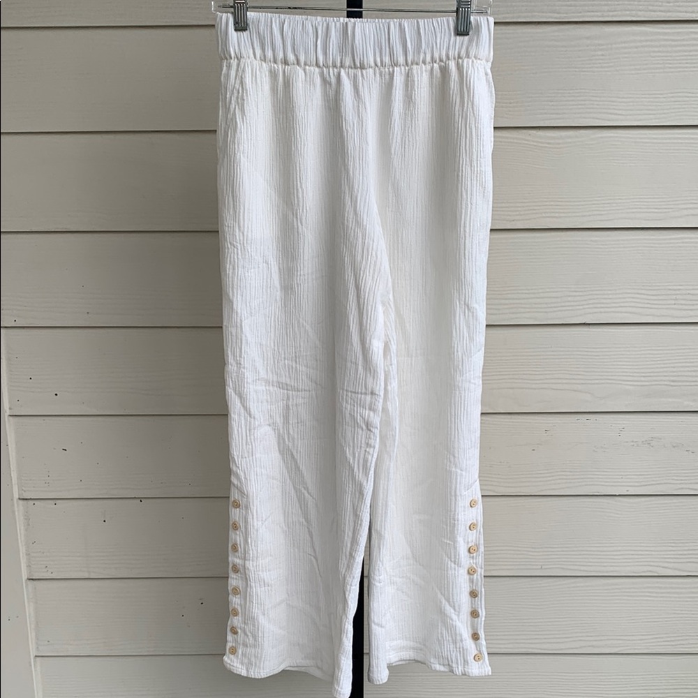 Soft surroundings comfort waistband flowy pants xs